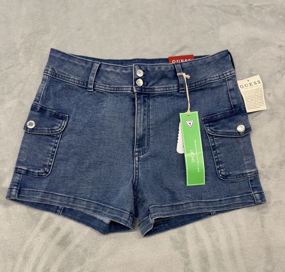 Guess Women’s High Rise Short Size 30 Stretch Denim. Brand New NWT